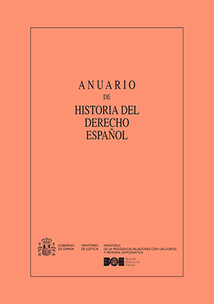 ANUARIO DE HISTORIA DEL DERECHO ESPAÑOL