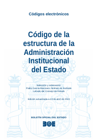 Código de la estructura de la Administración Institucional del Estado