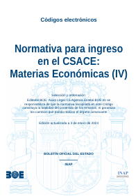Normativa para ingreso en el CSACE: Materias Económicas (IV)
