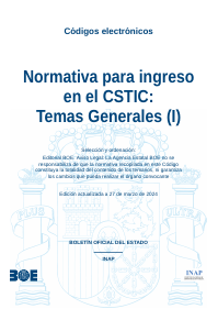 Normativa para ingreso en el CSTIC: Temas Generales (I)