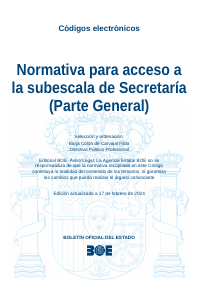 Normativa para acceso a la subescala de Secretaría (Parte General)
